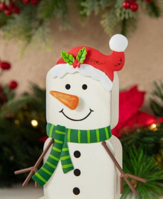 Christmas Snowman Stocking Holders, Set of 2