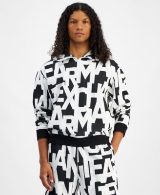 A|X Armani Exchange - Men's Long Sleeve Logo Print Hoodie