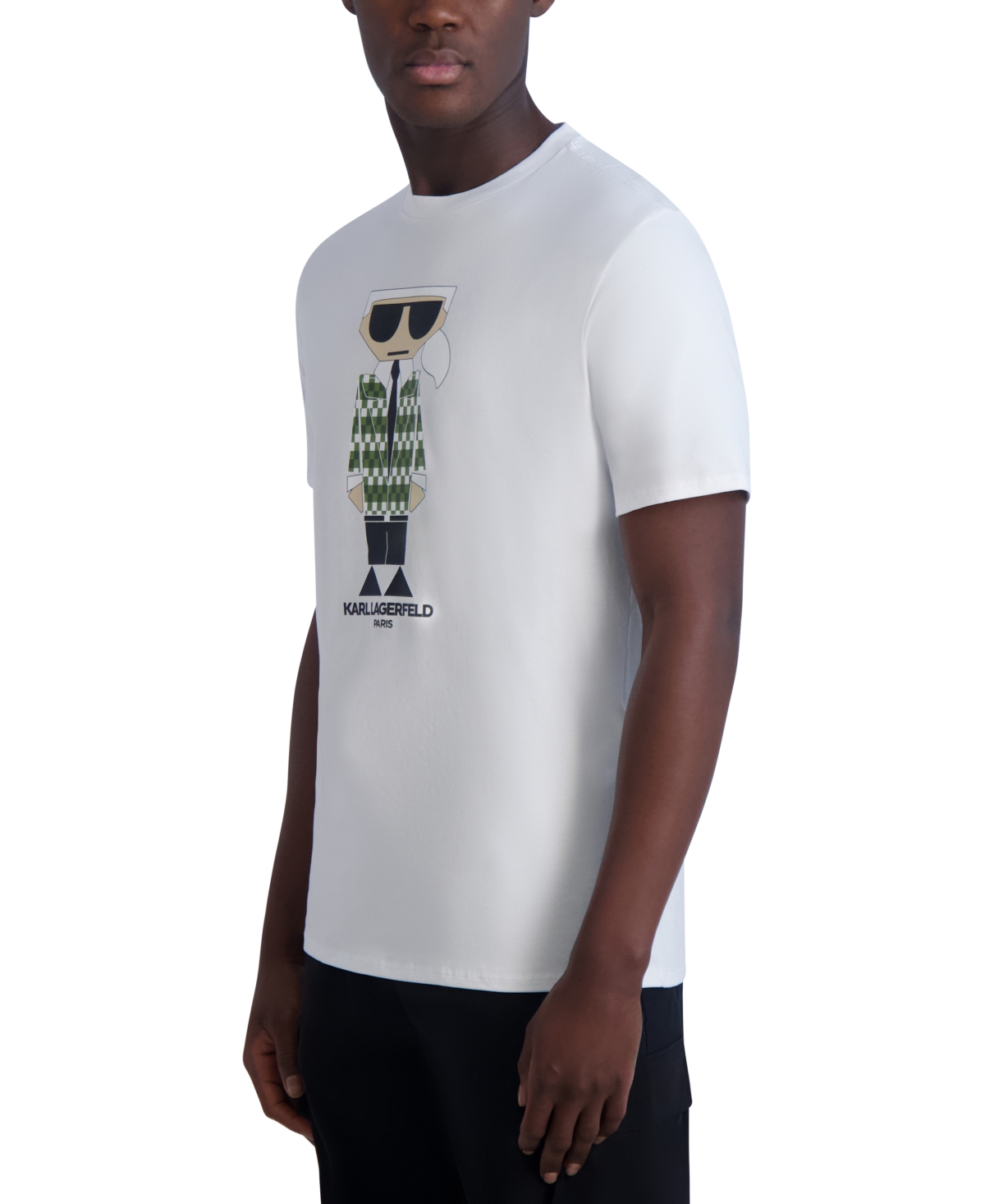 Karl Lagerfeld Paris Men's Slim-Fit Cocktail Karl Blazer Graphic T-Shirt