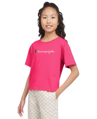 Champion - Big Girls Meet and Greet Logo Graphic T-Shirt