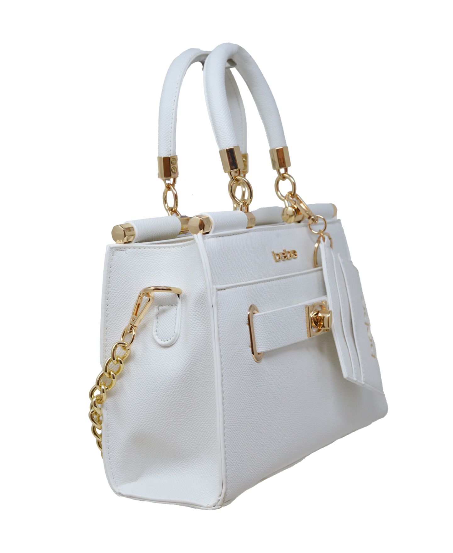 Женская сумка Bebe Alex Quilted Satchel with Card Holder, цвет: Зимний белый — фото 2