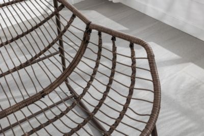 Streamdale Outdoor Rattan Rocking Chair with Padded Cushion