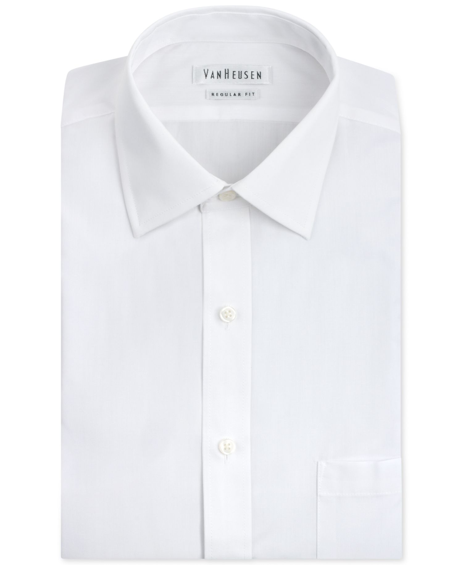 Men's Classic-Fit White Poplin Dress Shirt