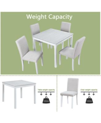 Luxurious Wooden Dining Set with Crystals & Upholstery