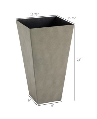 Versatile Matte-Finish Planter Pots Indoor/Outdoor, Self-Draining, Weather-Resistant