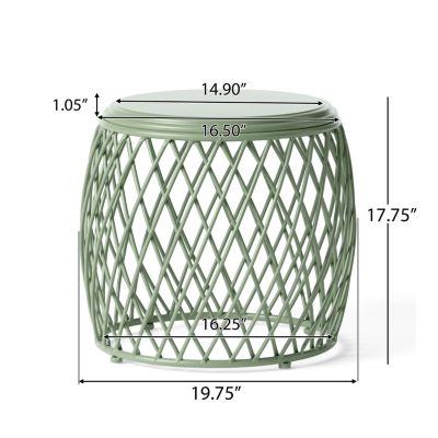 Streamdale Stylish Lattice Accent Table for Indoor Decor and Parties