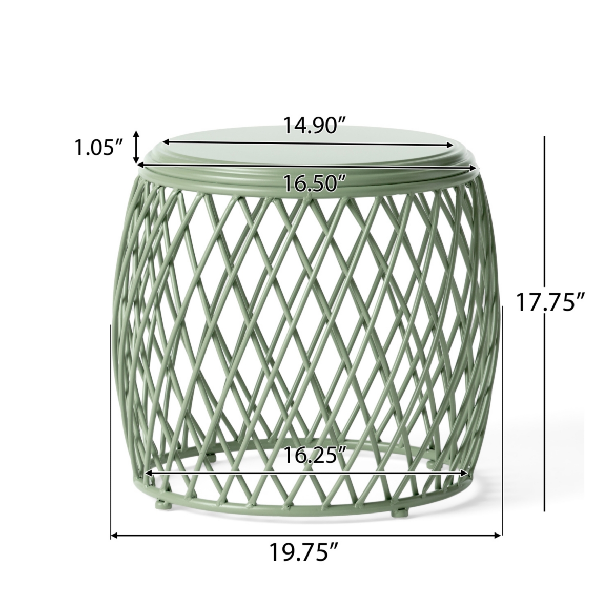 Streamdale Stylish Lattice Accent Table for Indoor Decor and Parties