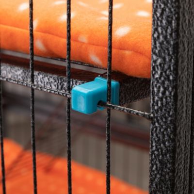 Streamdale 4-Tier Metal Pet Cage with Platforms, Removable Tray, Lockable Casters