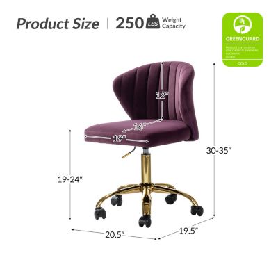 VEBREDA High Adjustable Back Executive Office Chair with Armrest-Brown