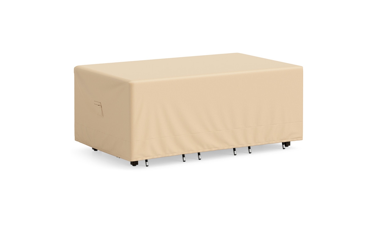 Slickblue Patio Furniture Cover with Padded Handle and Click-Close Straps - Beige