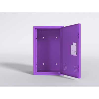 Compact Purple Steel Storage Cabinet