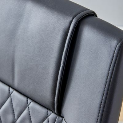 Modern PU Leather Dining Chairs with Metal Legs | Easy Assembly