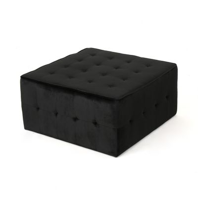 Streamdale Oversized Tufted Velvet Ottoman for Comfort & Style