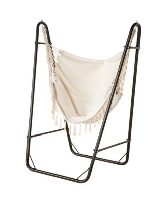 Hammock Chair w/ Metal Stand, Hammock Swing w/ Side Pocket