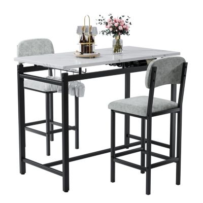 Cozy Dining Set with Premium Cushions & Steel Frame