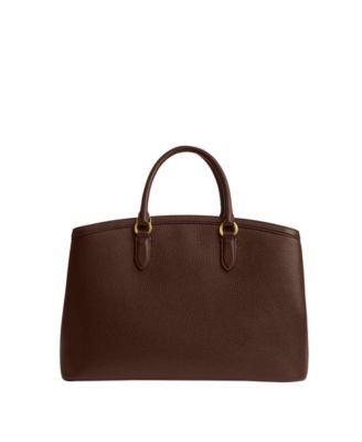 COACH Legacy Large Pebble Leather Carryall 35 Satchel Bag - Macy's