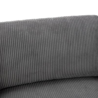 Corduroy Sofa with Ample Armrests (36.25"W)