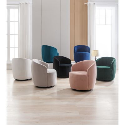 Swivel Accent Velvet Chair