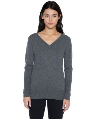 Women's 100% Pure Cashmere Long Sleeve Ava V Neck Pullover Sweater