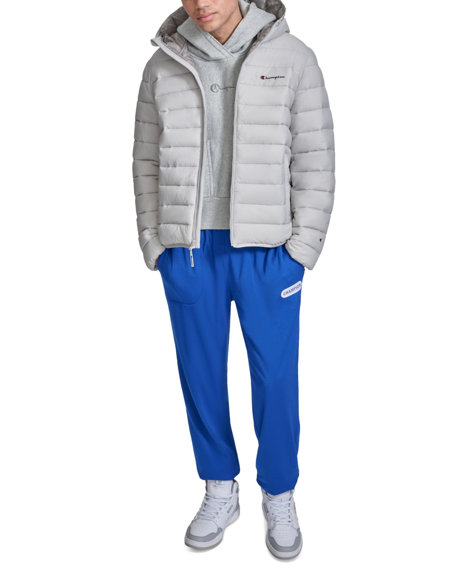 Men's Performance Quilted Hooded Jacket
