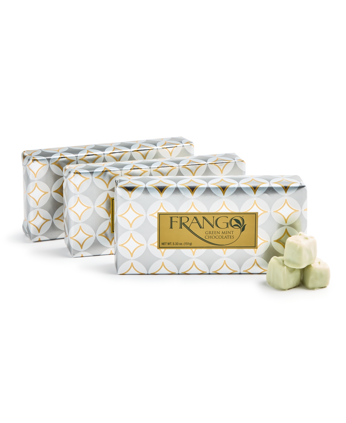 Frango Chocolates Pack Holiday 1/3 lb. Wrapped Box of Green Mint Chocolates, Created for Macy's