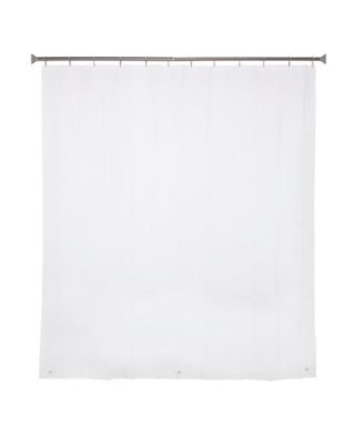 Medium Weight Peva Shower Curtain Liner and Beaded Roller Ring Set