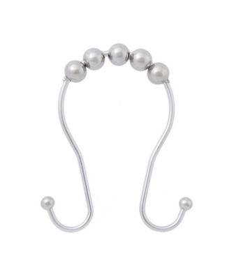 Beaded Roller Shower Curtain Double Hooks