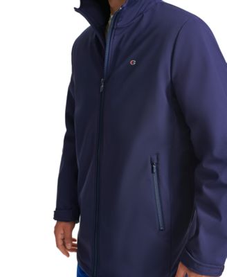 Men's Performance Hooded, Faux Sherpa-Lined Peacoat Jacket