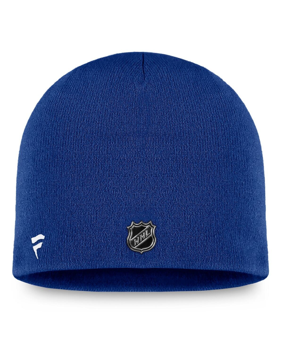 Fanatics Men's Blue Toronto Maple Leafs Authentic Pro Training Camp Knit Hat In Blue