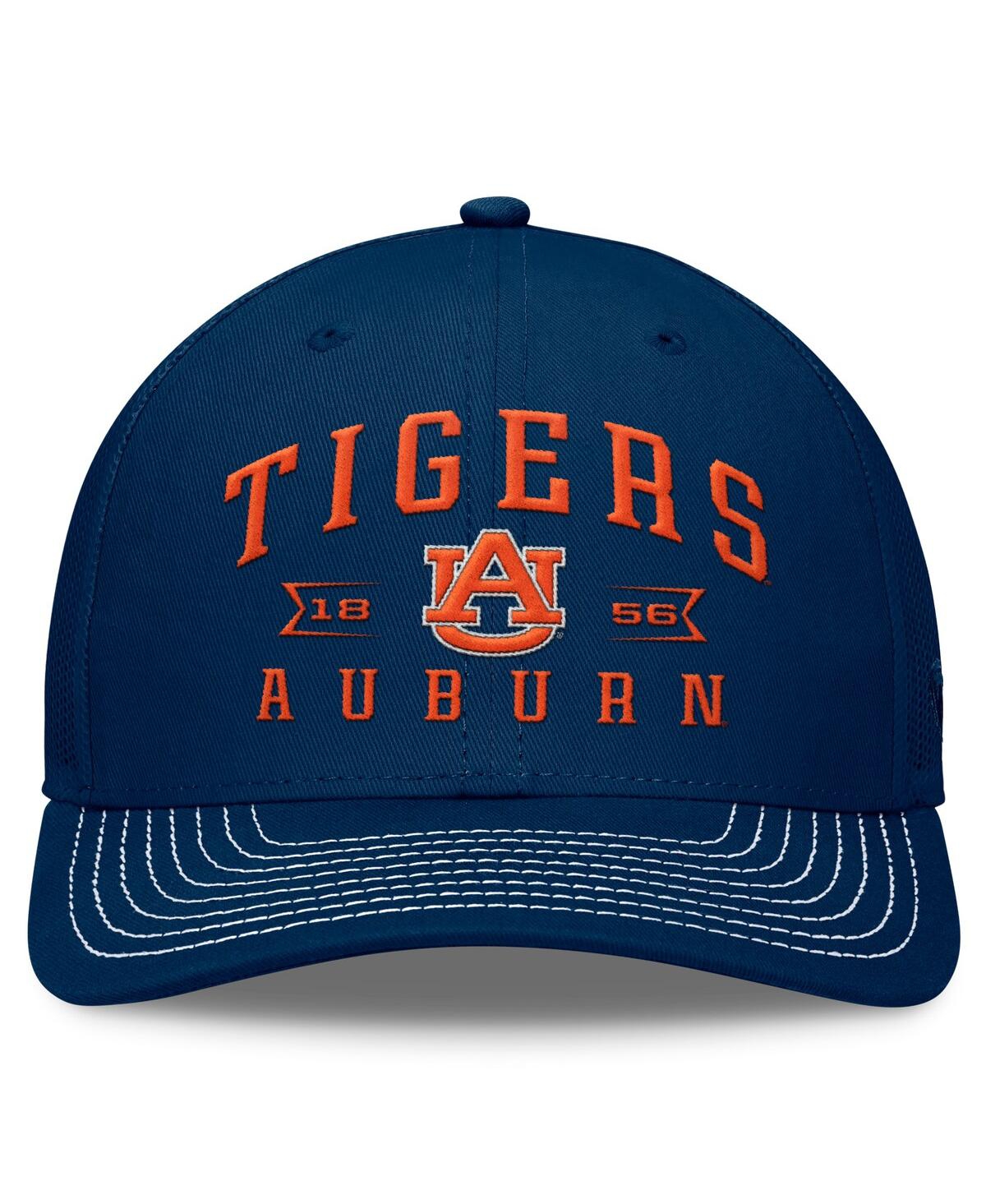 Top Of The World Men's Navy Auburn Tigers Carson Trucker Adjustable Hat In Navy