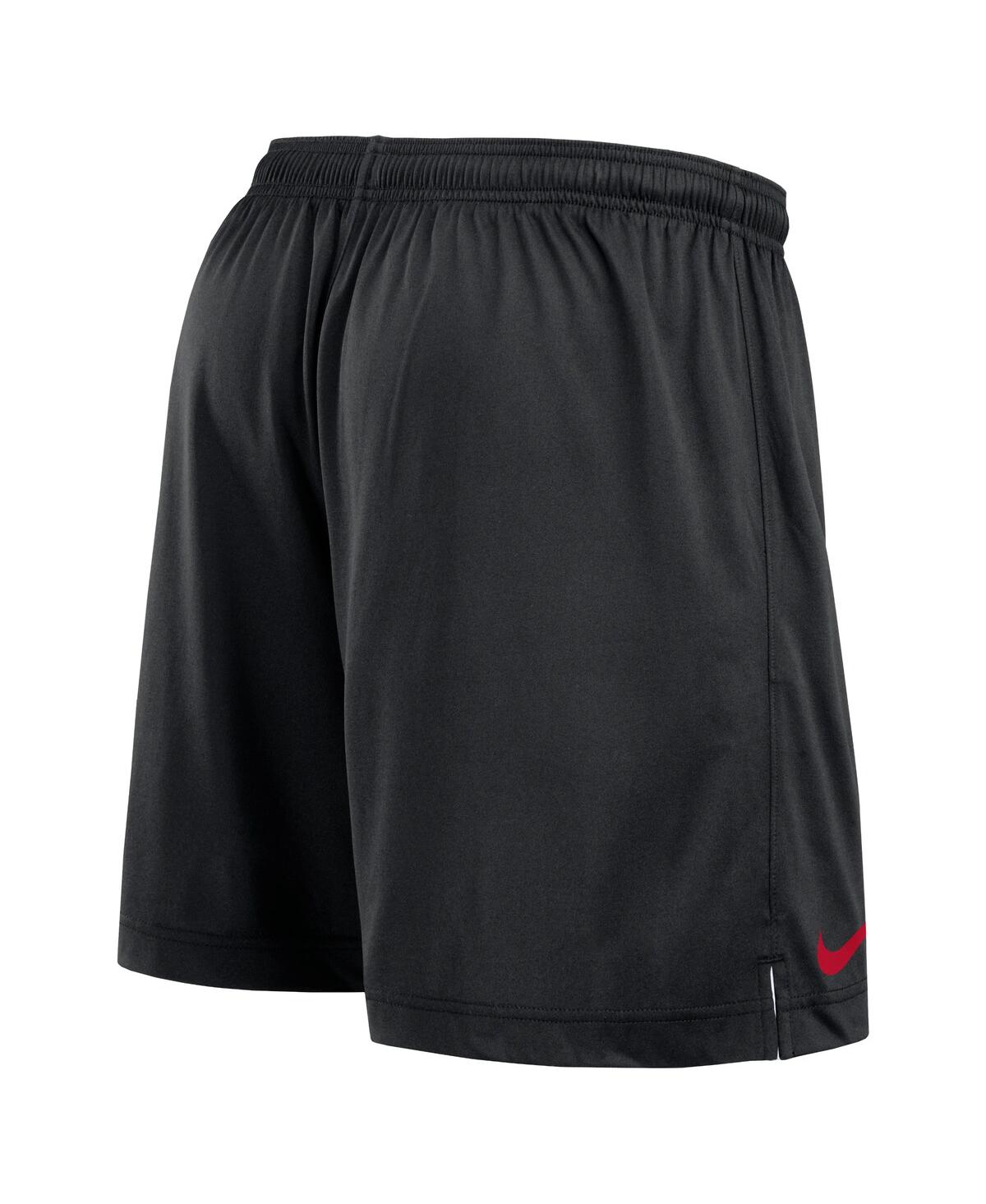 Nike Men's White/black Georgia Bulldogs Primetime Reversible Performance Shorts In White,black