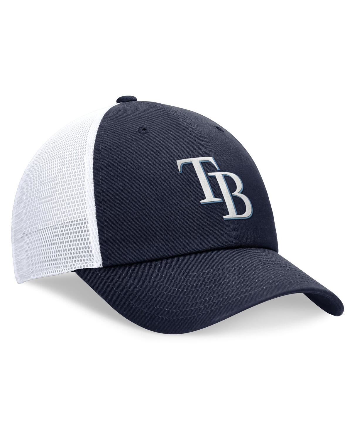 Nike Tampa Bay Rays Evergreen Club  Men's Mlb Trucker Adjustable Hat In Navy