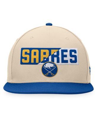 Men's Cream/Royal Buffalo Sabres Goalaso Snapback Hat