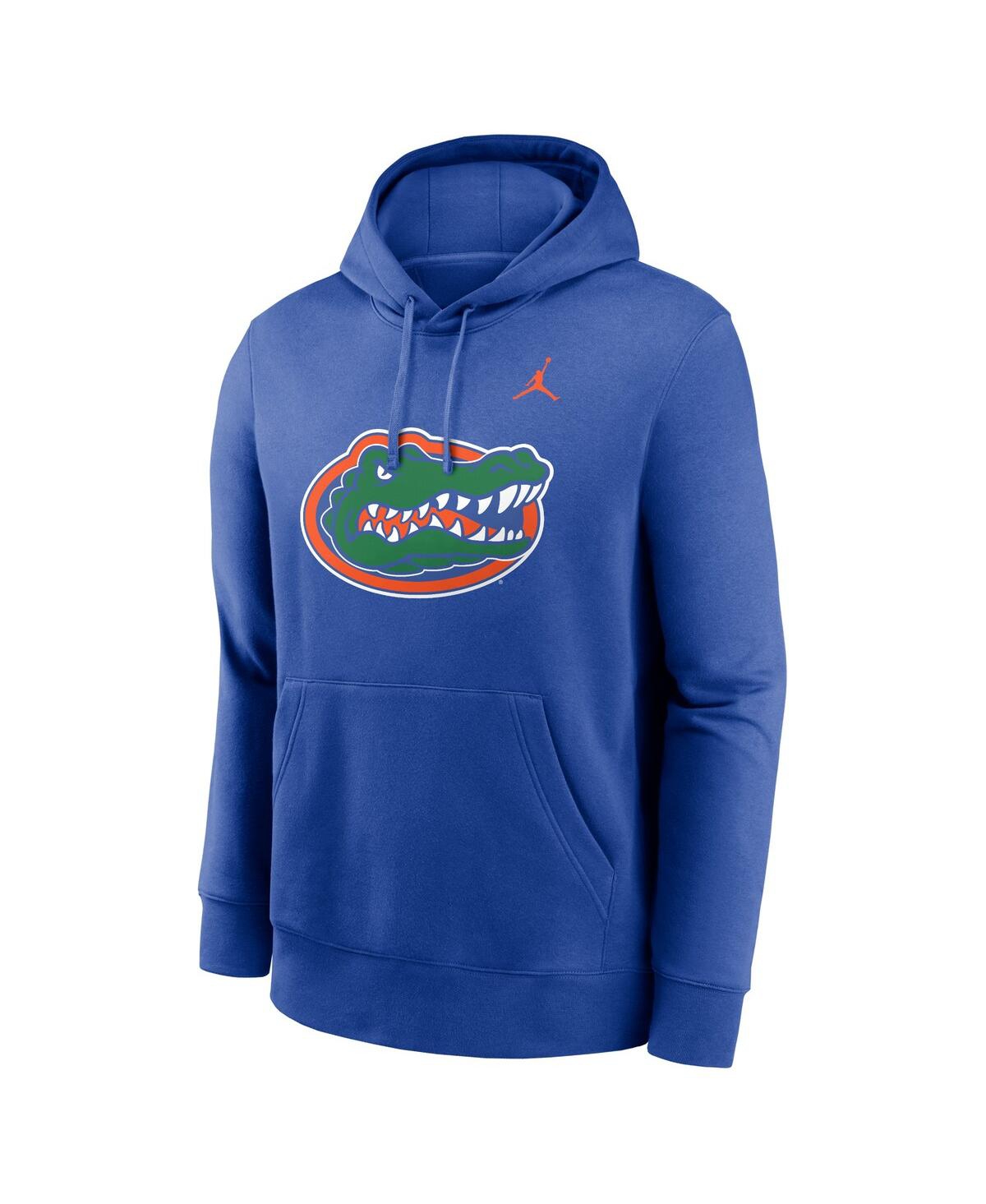 Jordan Men'sFlorida Gators Primetime Evergreen Club Fleece Pullover Hoodie - Royal
