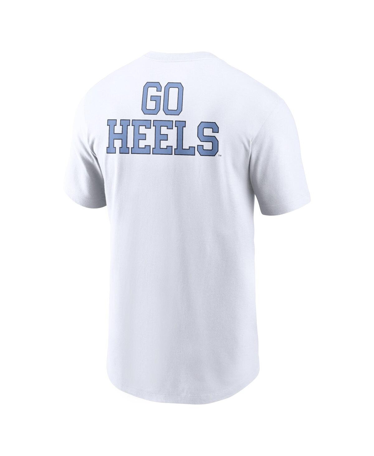 JORDAN MEN'S WHITE NORTH CAROLINA TAR HEELS BLITZ 2-HIT T-SHIRT 