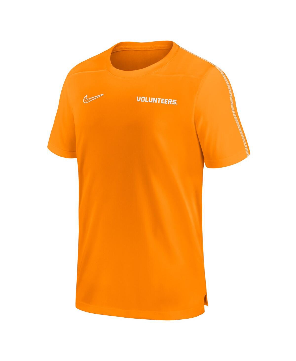 Nike Men's Tennessee Volunteers 2024 Sideline Coach Performance T-shirt In Tennessee Orange,white
