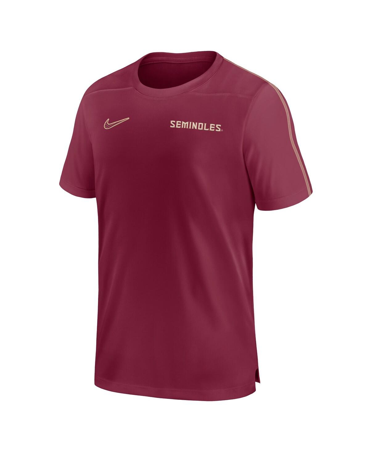 Nike Men's Florida State Seminoles 2024 Sideline Coach Performance T-shirt - Gold