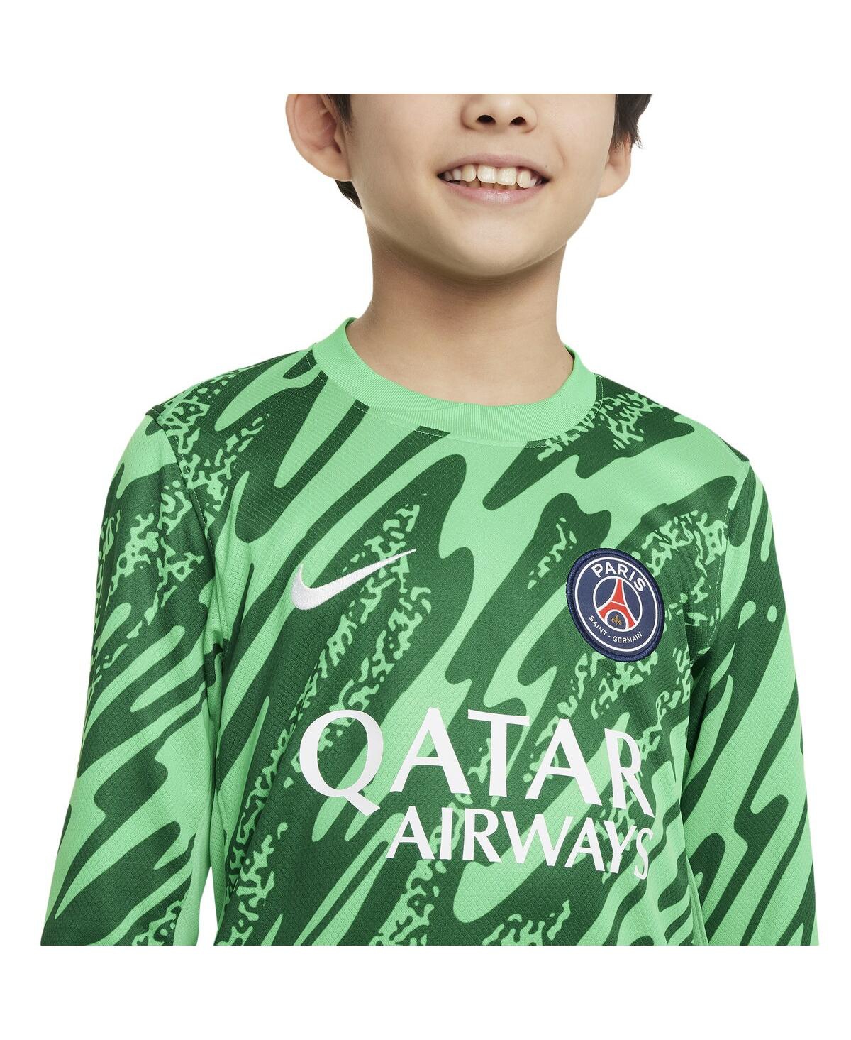 Nike Big Boy's and Girl'sParis Saint-Germain 2024/25 Goalkeeper Replica Stadium Long Sleeve Jersey - Green