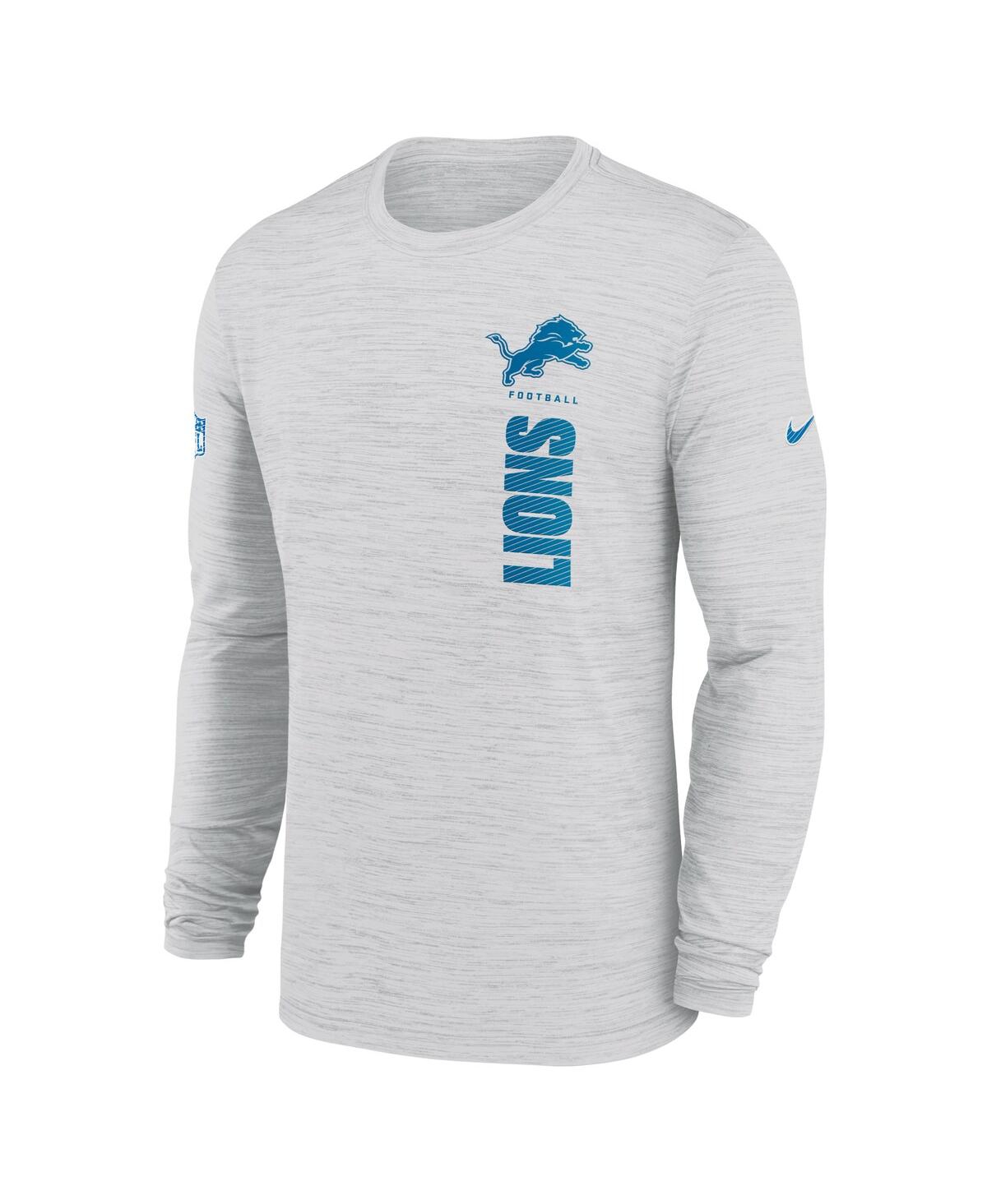 Nike Men'sDetroit Lions 2024 Sideline Velocity Performance Long Sleeve T-Shirt - White