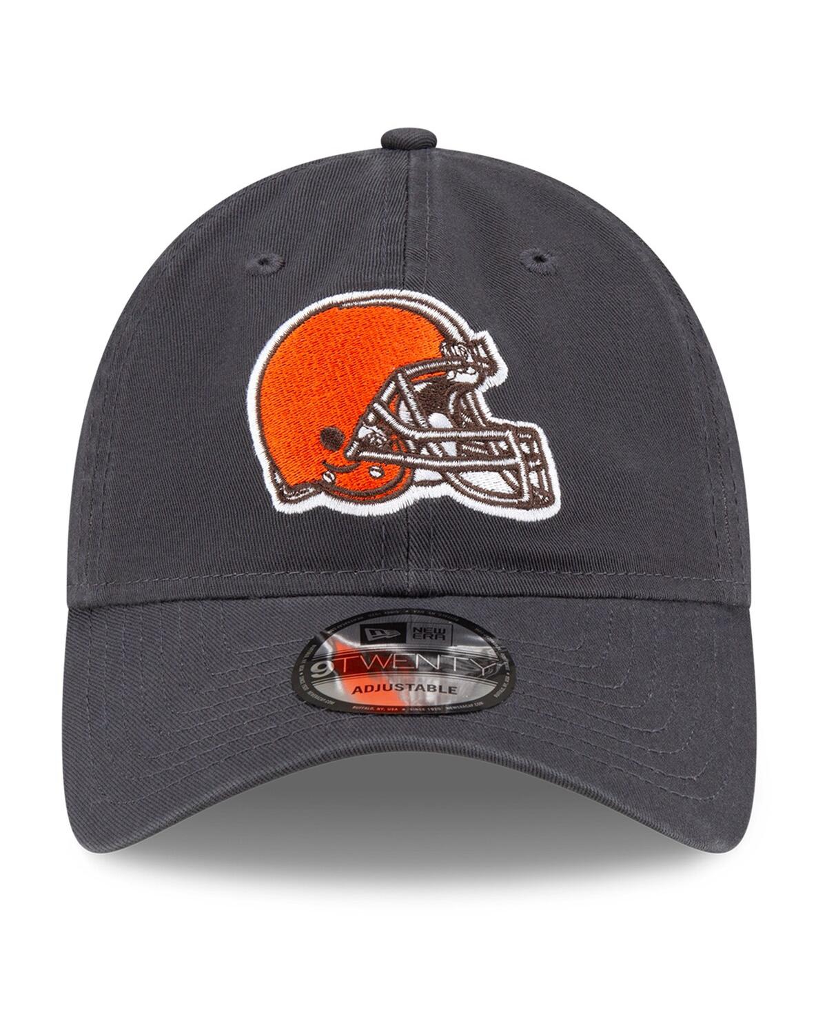 New Era Men'sCleveland Browns Core Classic Graph 9TWENTY Adjustable Hat - Graphite
