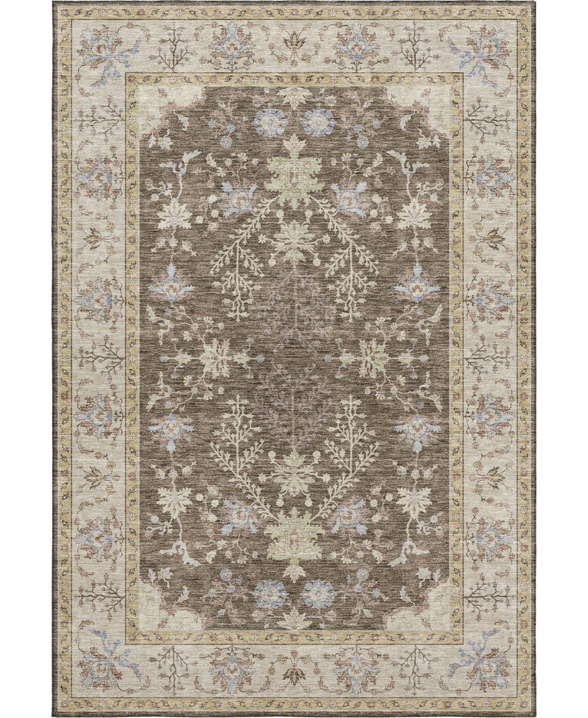Dalyn Hatay Washable Hy9 10'x14' Area Rug In Brown
