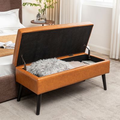 Tufted Storage Bench with Spacious Hidden Compartment