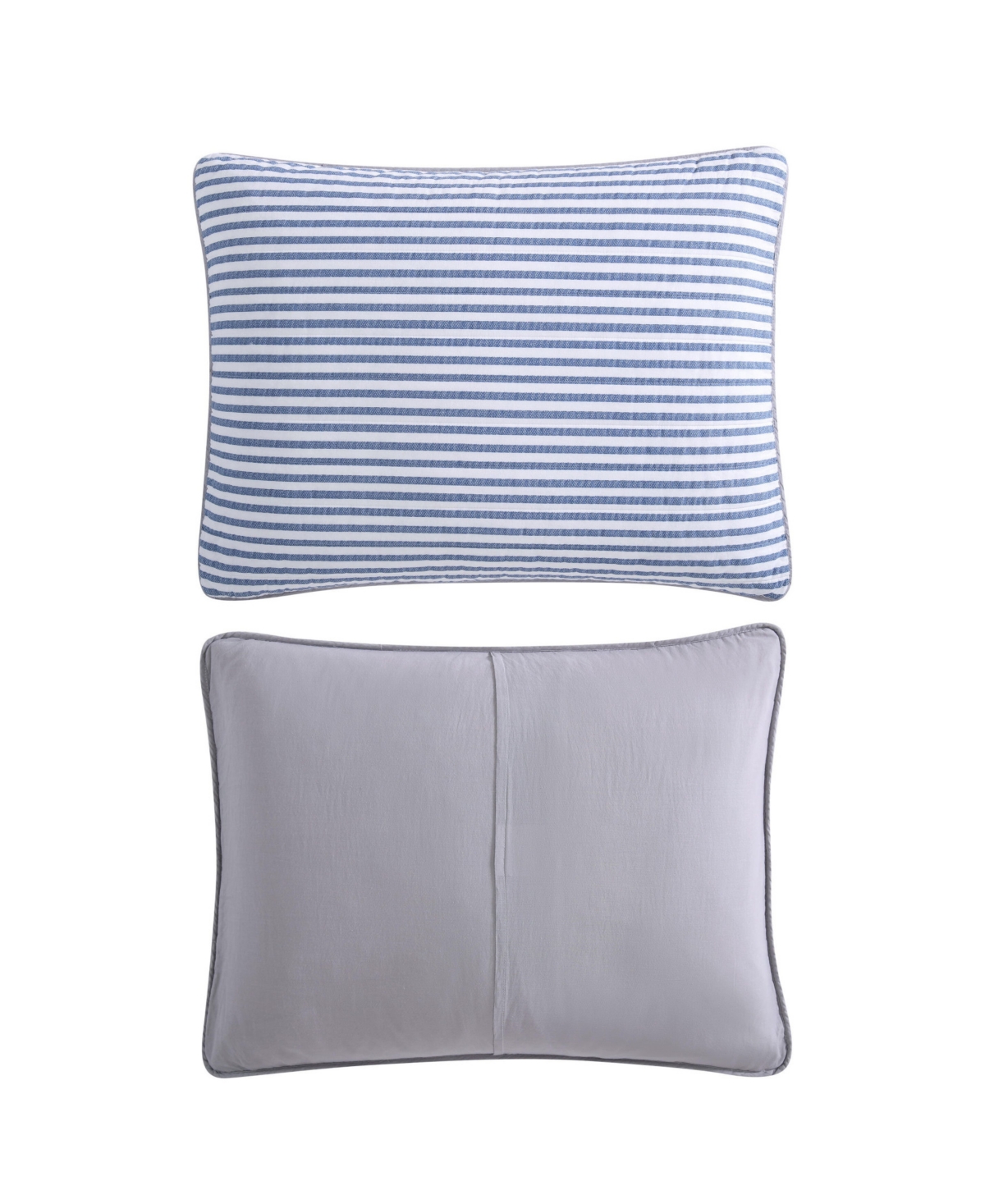 Nautica Fairwater Reversible Cotton Quilt Set In Blue