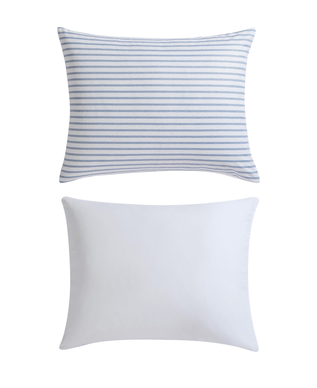 Nautica Closeout!  Windsor Seersucker 3 Piece Comforter Set, Full/queen In Chambray Blue