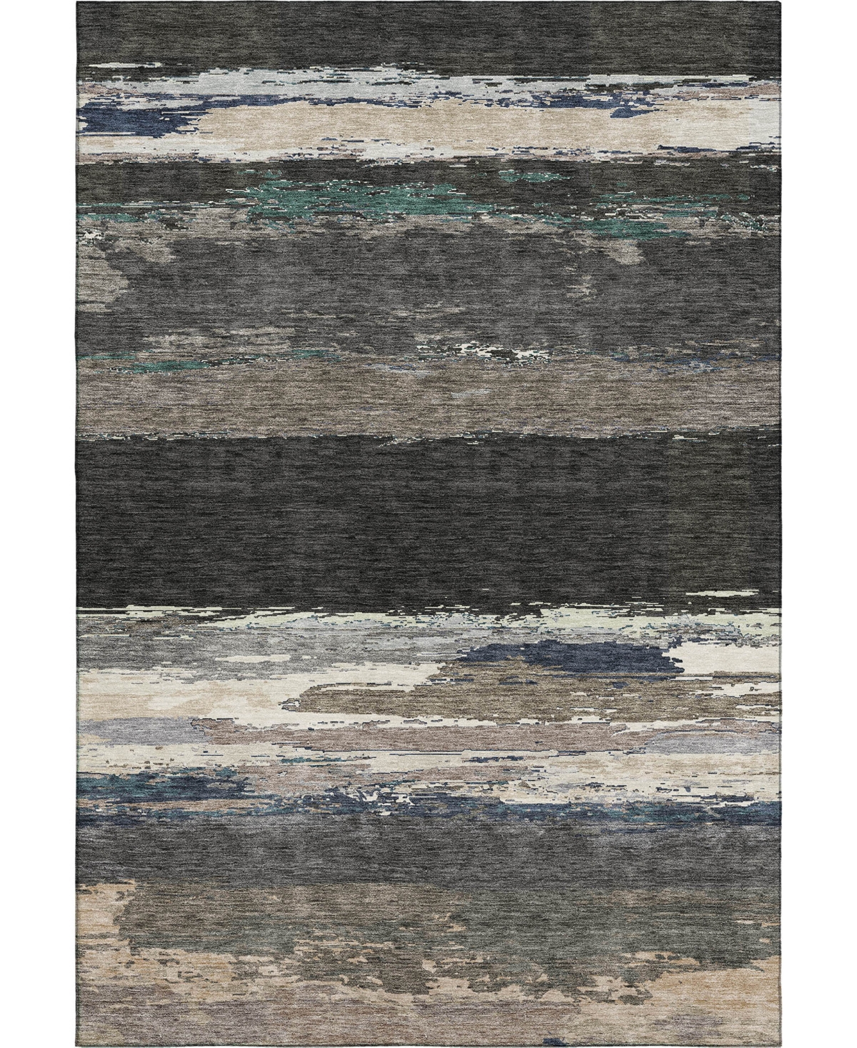 Dalyn Trevi Washable Tv8 8'x10' Area Rug In Black