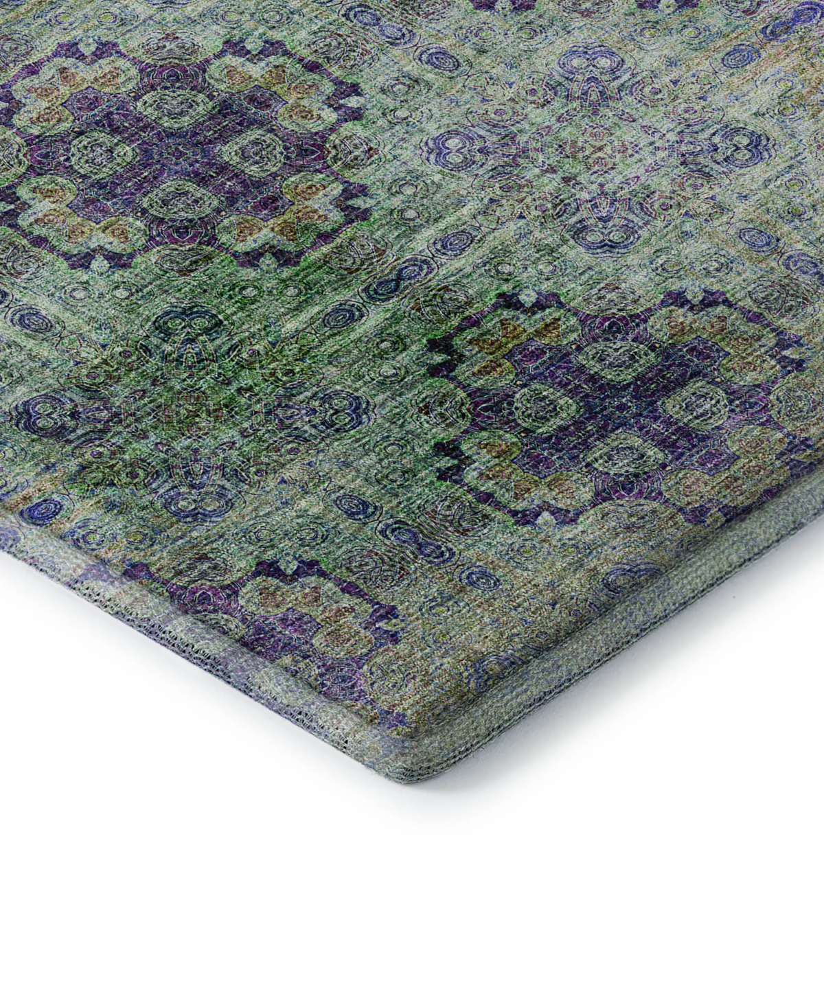 Dalyn Trevi Washable Tv16 2'3"x7'6" Runner Area Rug In Purple