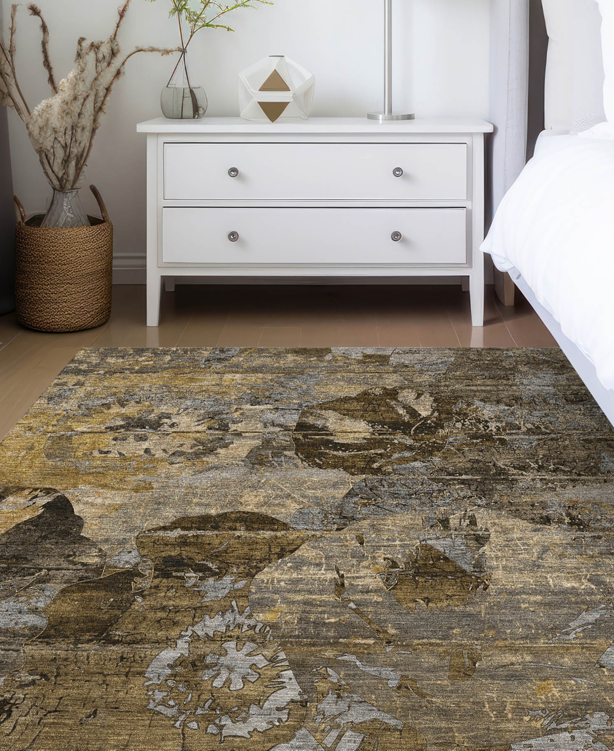 Dalyn Trevi Washable Tv15 5'x7'6"area Rug In Mocha