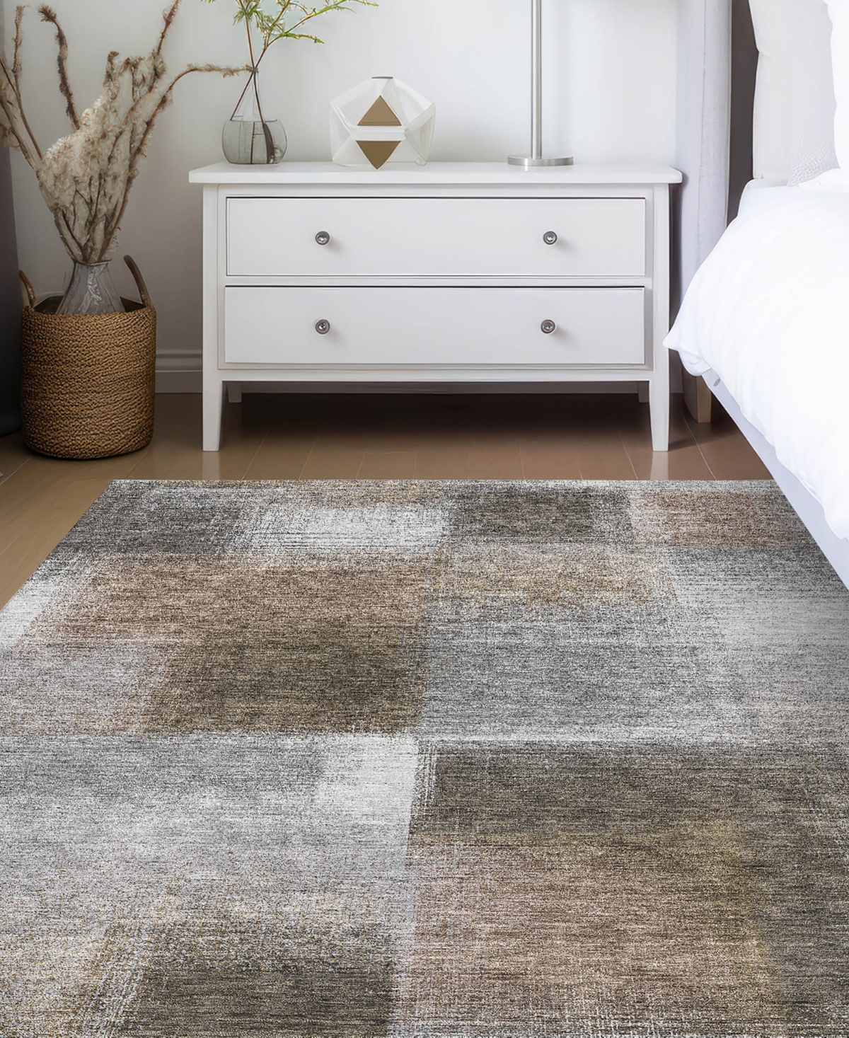 Dalyn Trevi Washable Tv10 10'x14' Area Rug In Gray
