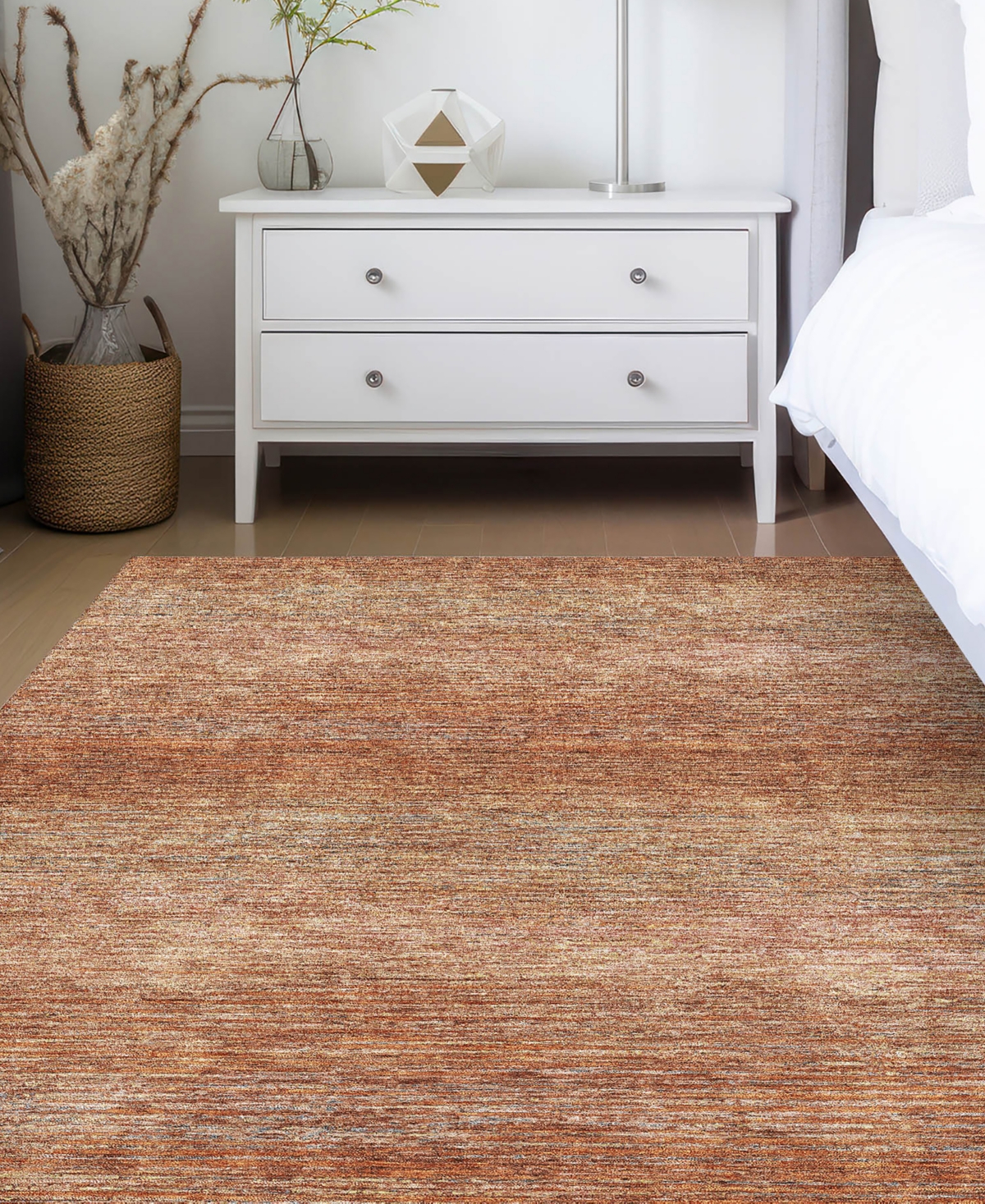 Dalyn Trevi Washable Tv1 5'x7'6"area Rug In Copper