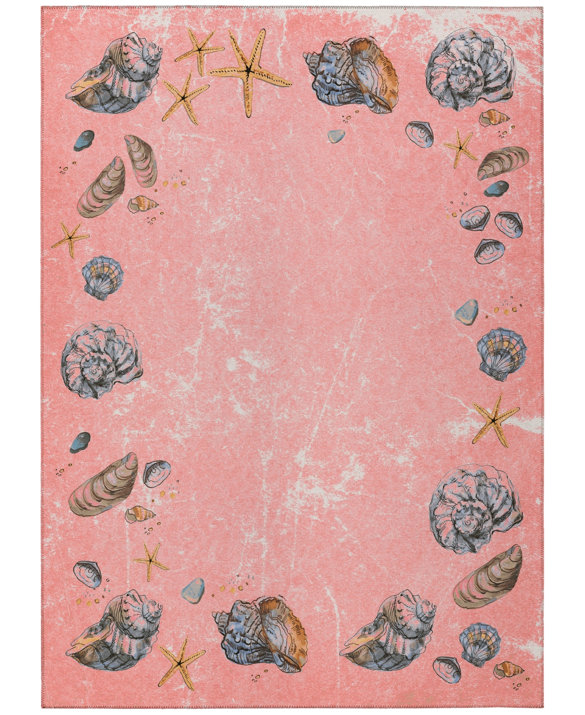 Dalyn Seabreeze Sz9 2'6x3'10 Area Rug In Salmon